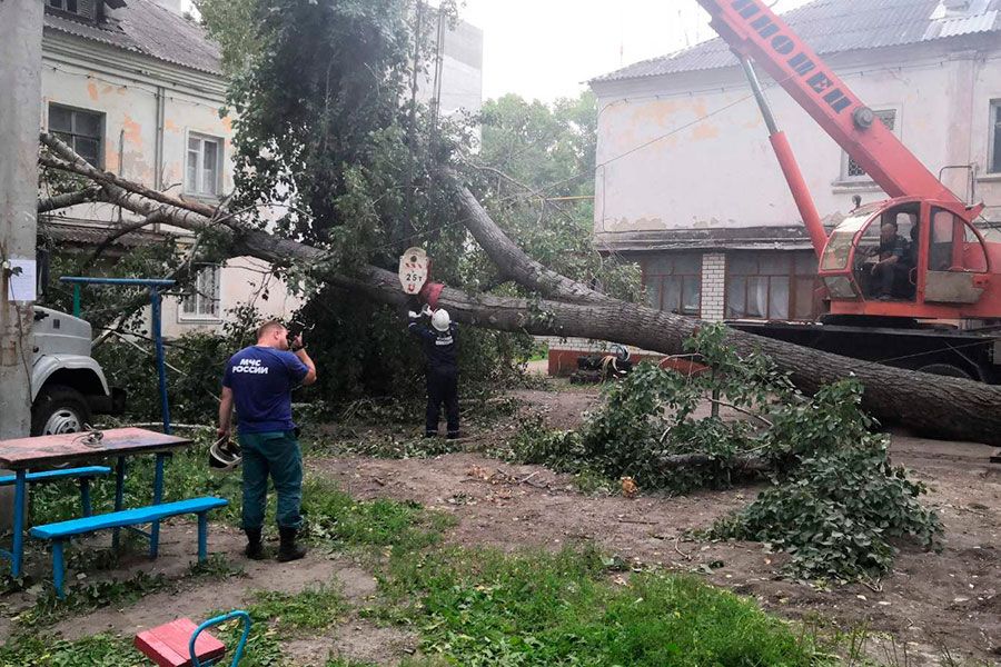 14.07 13:00 В Ульяновске устраняют последствия урагана