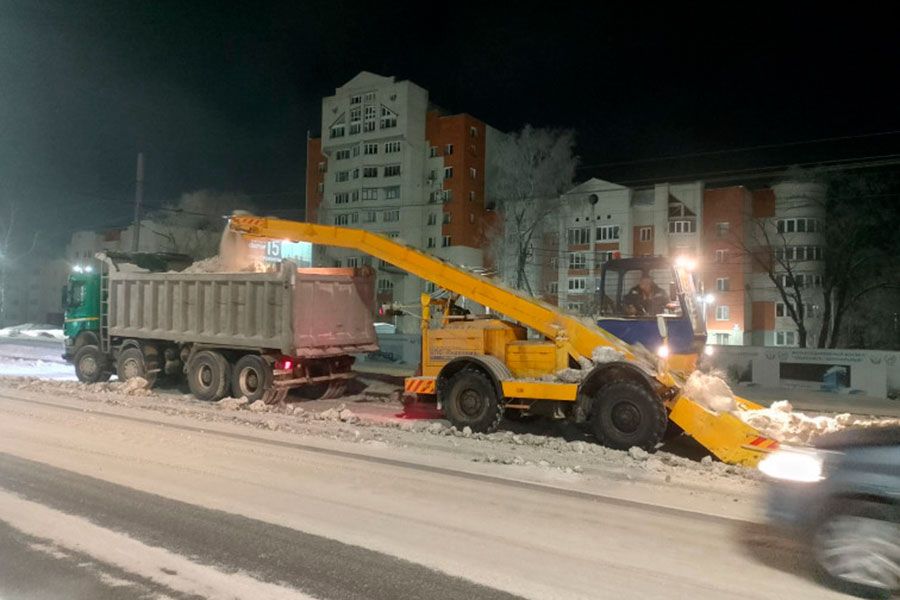 12.02 13:00 За выходные с улиц Ульяновска вывезли почти 850 самосвалов снега