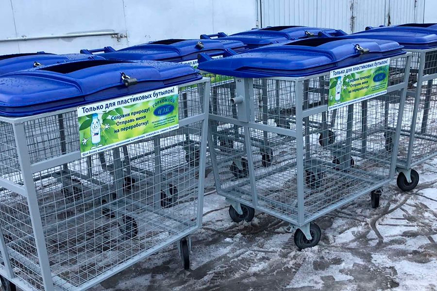 06.02 08:00 В Ульяновске устанавливают новые контейнеры для сбора пластика
