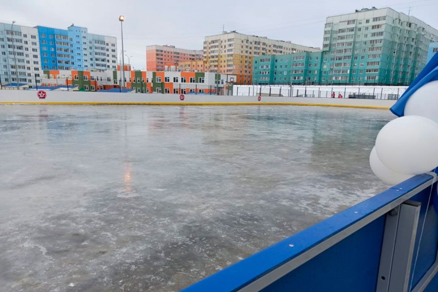 24.12 09:00 На территории 101 Губернаторского лицея открыли новый хоккейный корт