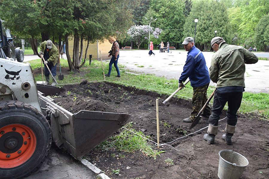 24.05 18:00 В Ульяновском парке «Семья» начали разбивать новые цветники