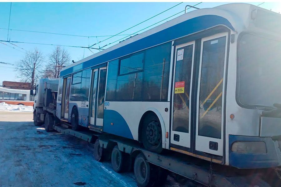 18.02 09:00 Из Москвы в Ульяновск доставили уже 15 троллейбусов