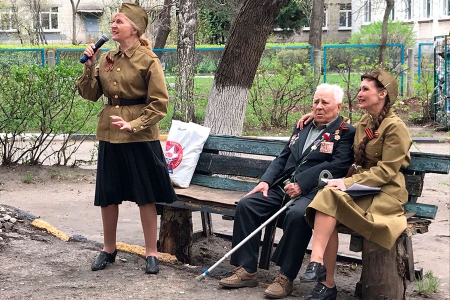 11.05 10:00 В 70 дворах Ульяновска поздравили ветеранов Великой Отечественной войны