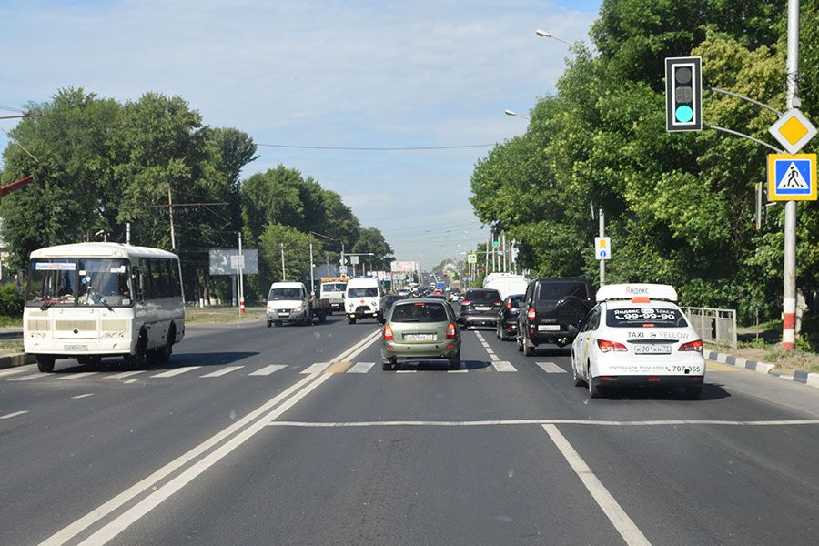 23.06 17:00 Термопластиковую разметку на дорогах Ульяновска планируют нанести до 10 июля