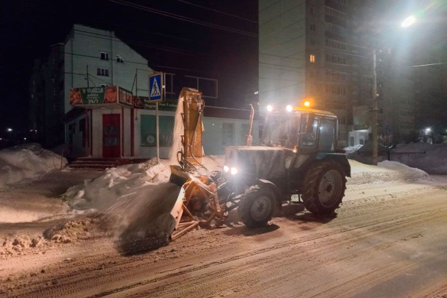 01.02 10:00 В первую ночь февраля снег вывозили с шести улиц Ульяновска