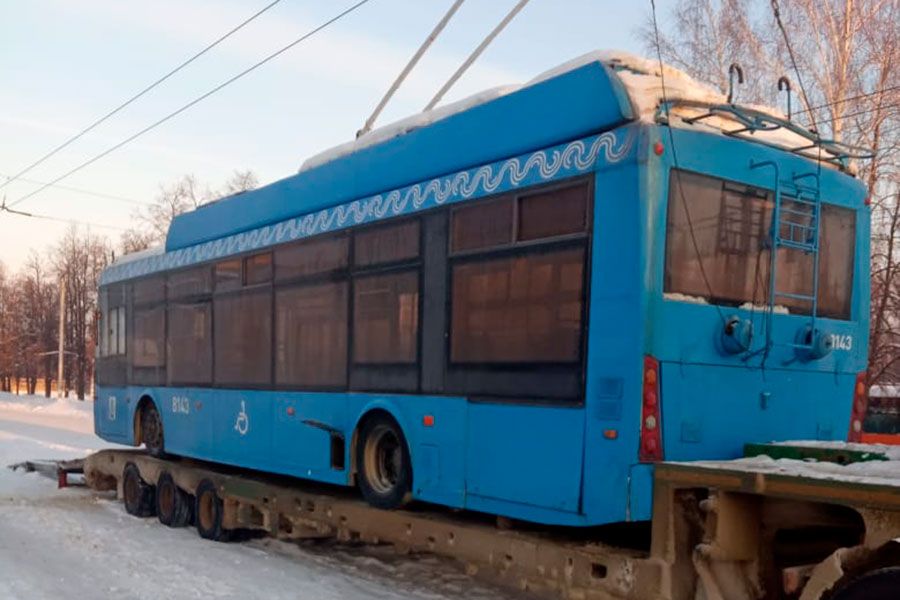 21.01 08:00 В Ульяновск доставили ещё два троллейбуса из Москвы