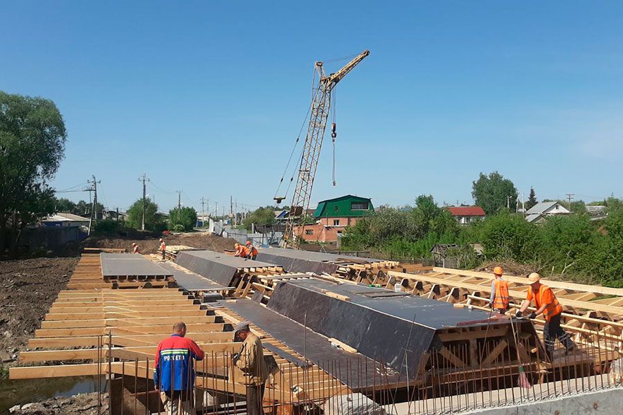18.05 17:00 В ульяновском посёлке Дачный начат монтаж пролётов нового моста